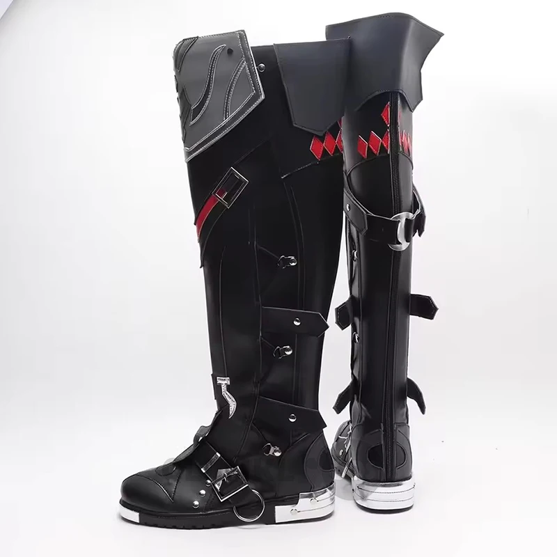 Jogos genshin impacto mais recente wriothesley cosplay sapatos botas fontaine role play halloween carnaval feminino masculino traje festa adereços