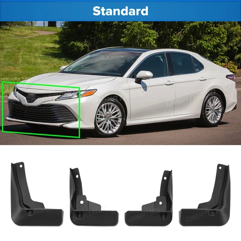 Комплект из 4 брызговиков на заказ для Toyota Camry 2018-2024, без сверления, защита от брызг, аксессуары для автомобильных крыльев