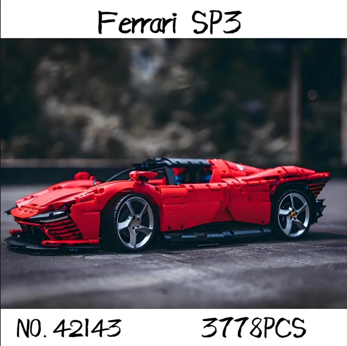 NEW Technical Compatible 42143 Ferraried Daytona SP3 Supercar Building Blocks Car Model Bricks for Adult&kidsChristmas gifts