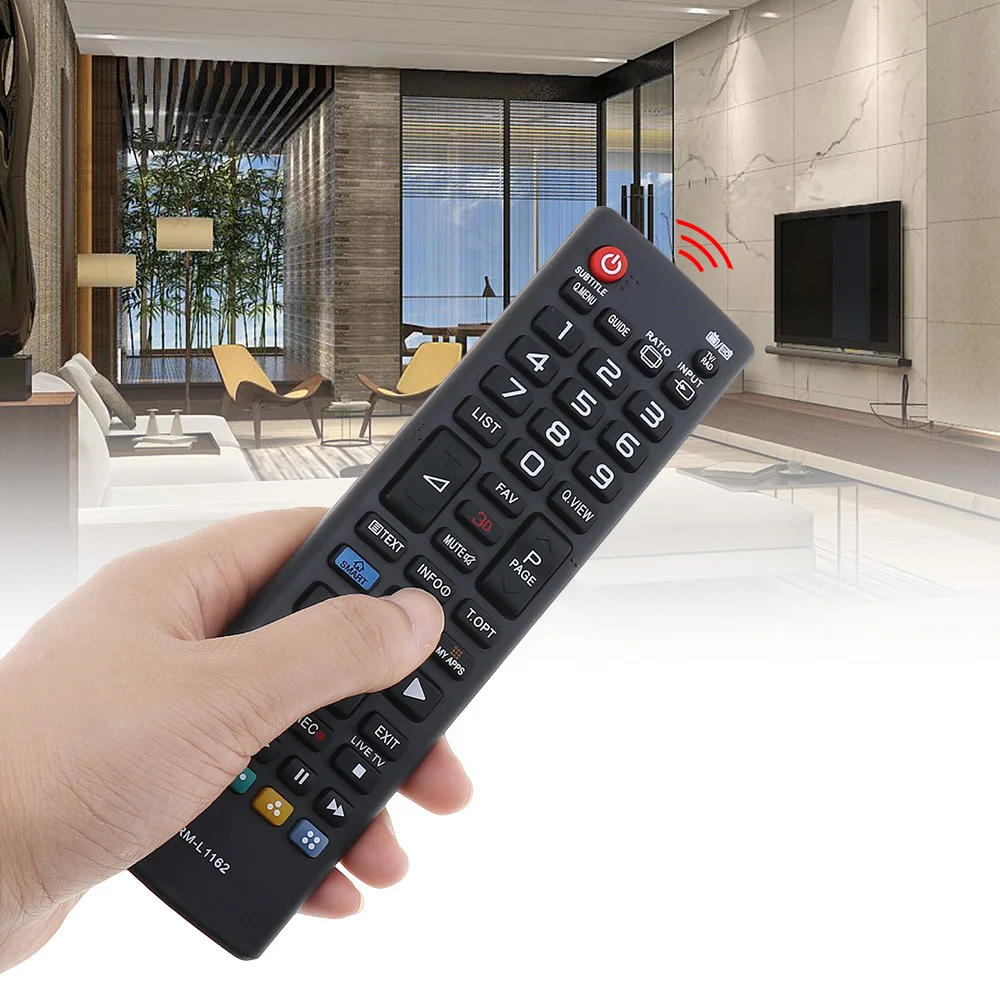RM-L1162 Remote Control TV Nirkabel Cerdas Mendukung 2 x Baterai AAA untuk AKB 73715610   TV LED AKB7447 AKB7397 528 560