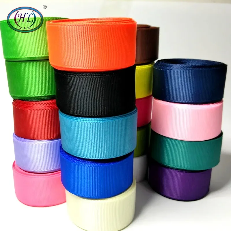 New HL 5 Meters 6mm/10mm/15mm/20mm/25mm/40mm Grosgrain Ribbons Handmade DIY Headwear Accessories Wedding Decorative Wrap Gift