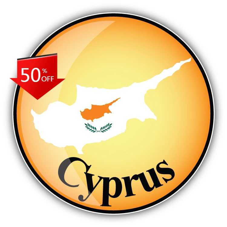 

Cyprus Map Flag Label Vintage Car Laptop Window Bumper Waterproof Vinyl Decal Sticker Retro Cute Funny Vintage Unique