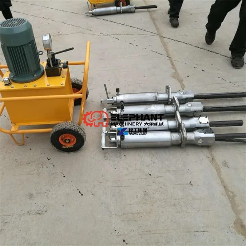 Durable High Efficiency Handheld Hydraulic Rock Splitter with High Pressure Design, Professional Stone Splitting Equipment