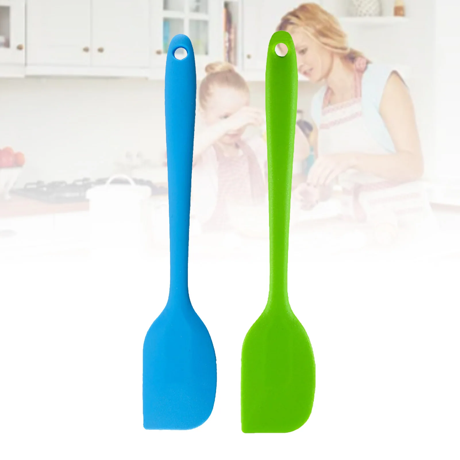 Silicone Spatula Food Grade Heat Resistant Comfortable Handle Cream Spatula Kitchen Baking Gadgets for Home Silicone Spatula