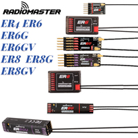 Radiomaster PWM Receiver  ER4 4CH/ER6 ER6G ER6GV 2.4G 6CH/ER8  ER8G ER8GV 8CH CRSF ExpressLRS 2.4Ghz 100mw for Aircraft Boat Car