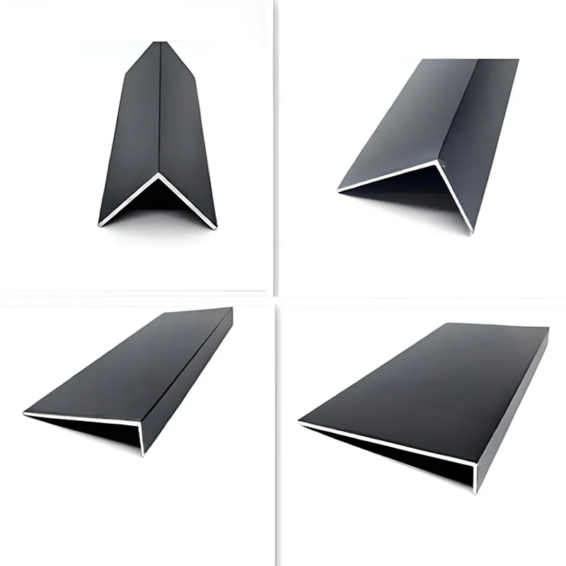 Unequal Black Angle Aluminum Channel L Shaped Aluminum Angle Corner Decorative Pressure Strip 18x12x18 20x5x10x12x15x20