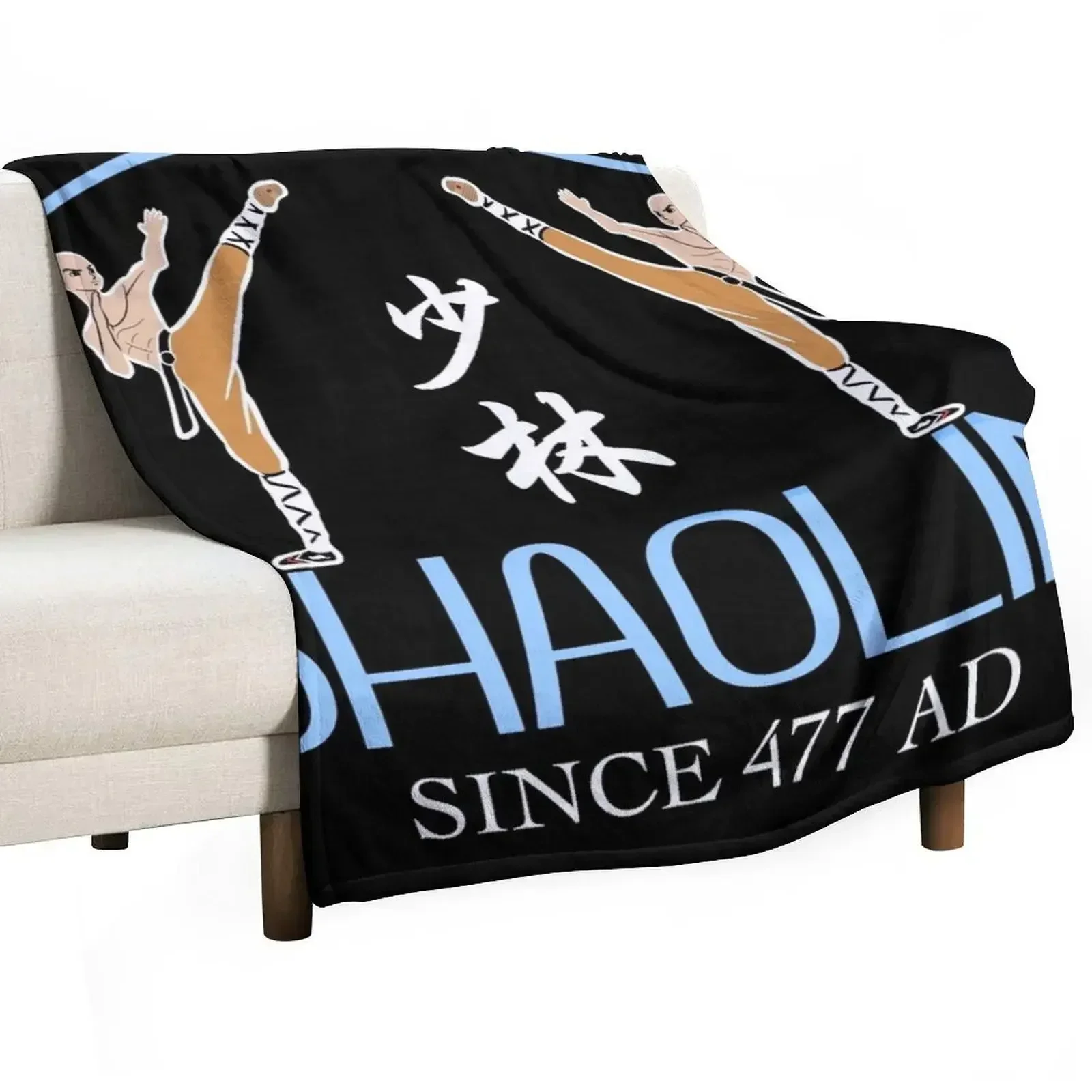 Shaolin Monks Throw Blanket anime Blankets For Bed Soft Big Travel Blankets