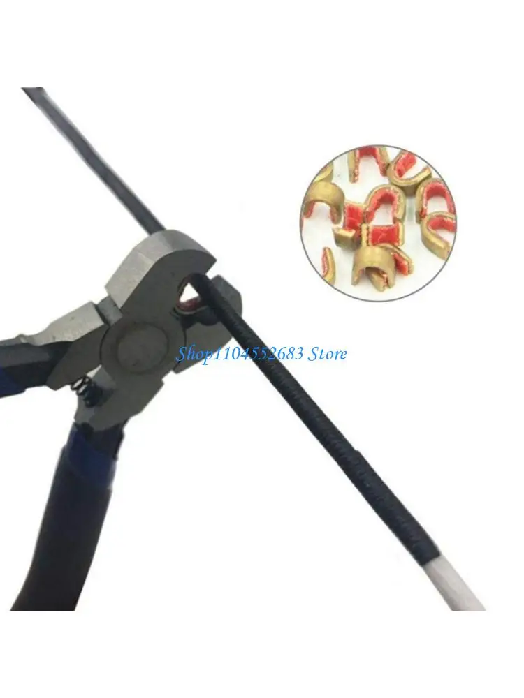 

Y6GD Portable Archeries Nocking Plier For Quick Bows String Fixes Steel Construction