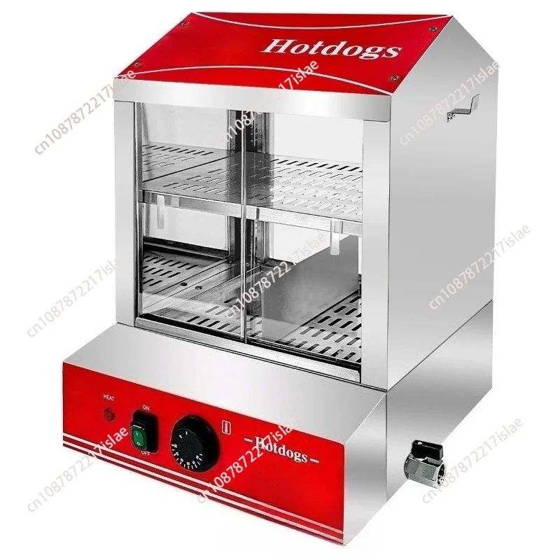 Commercial hot dog incubator, egg tart burger crisper, food heating countertop cabinet