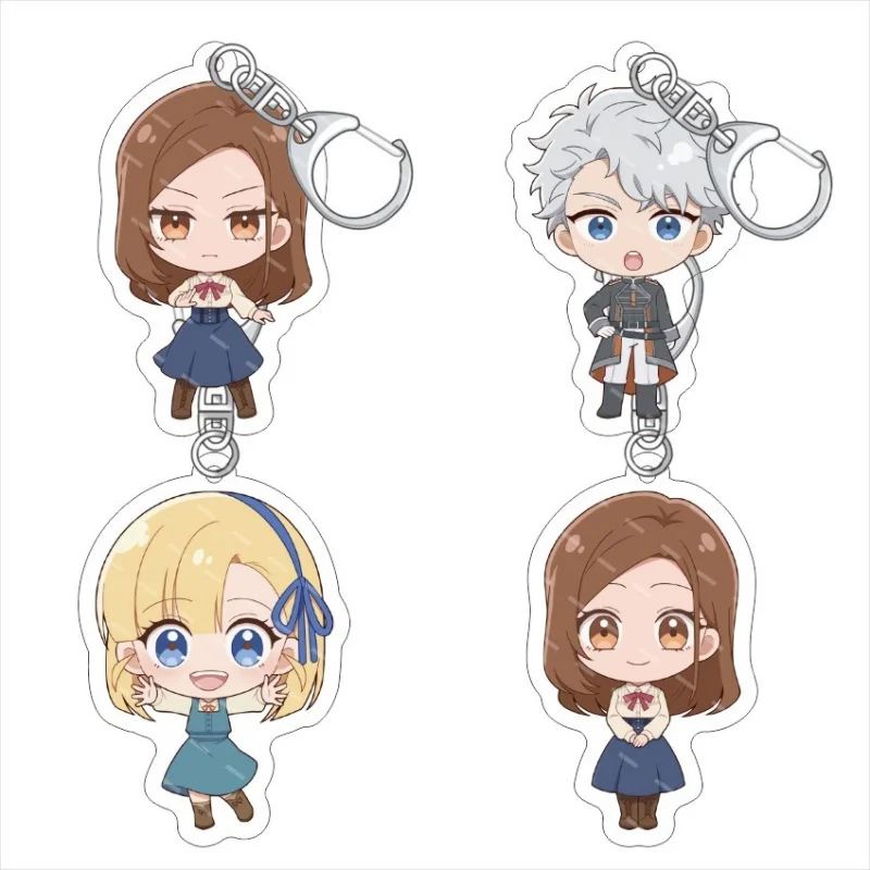 Victoria of Many Faces Anime Acrylic Pendant Keychains Accessories Chloe Anna Dale Nonna Cartoon  Gifts