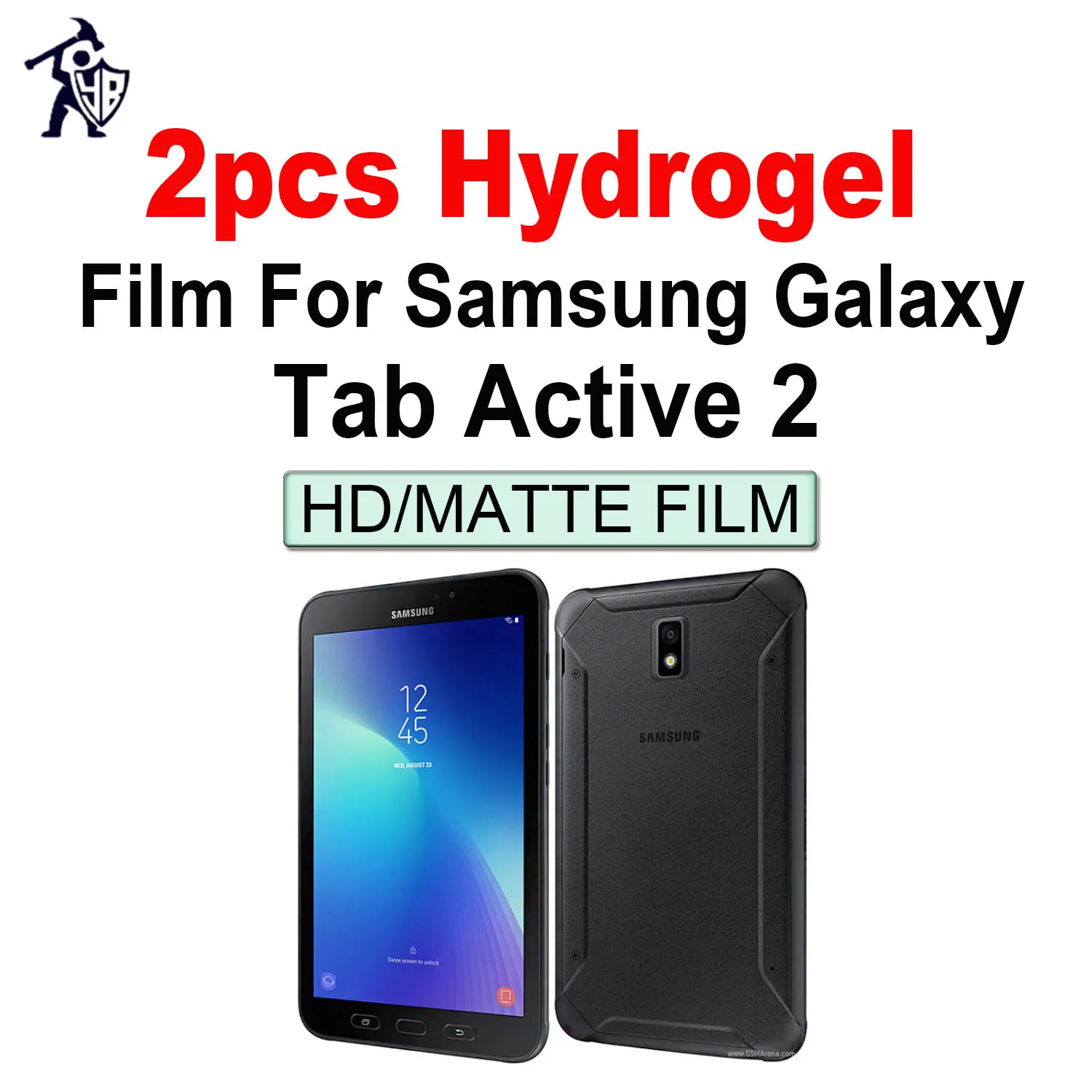 2pcs HD Tablet Film For Samsung Galaxy Tab Active 2 Screen Protector 8.0