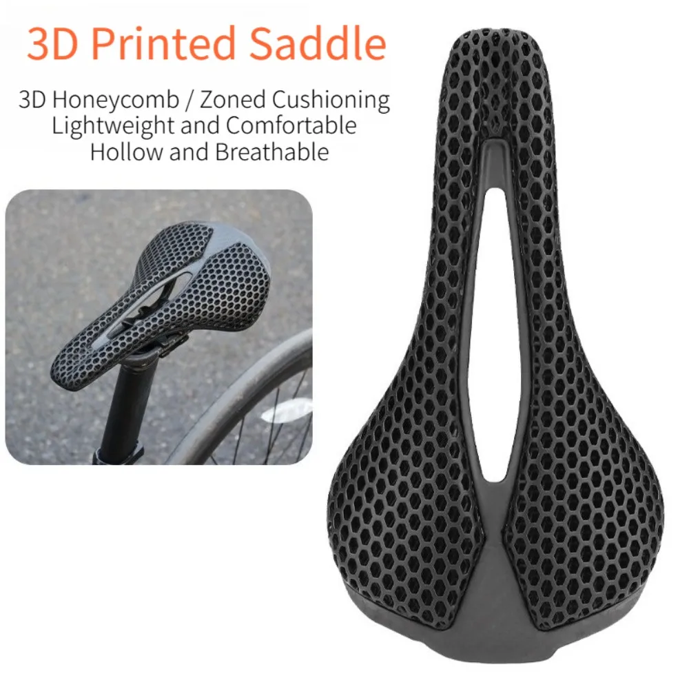 

3D-печатное карбоновое седло с сотовой структурой для горных и шоссейных велосипедов, карбоновое седло, напечатанное на 3D-принтере