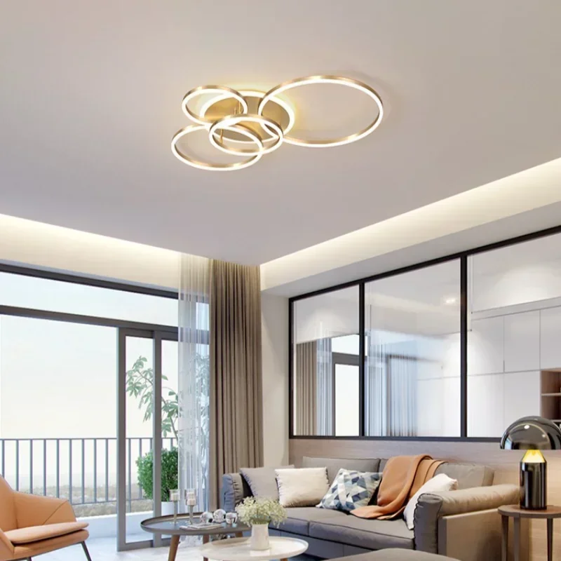 

Gold White Modern LED Chandelier Lighting For Living Study Room Lights Indoor Lamps Chandeliers Luminaire