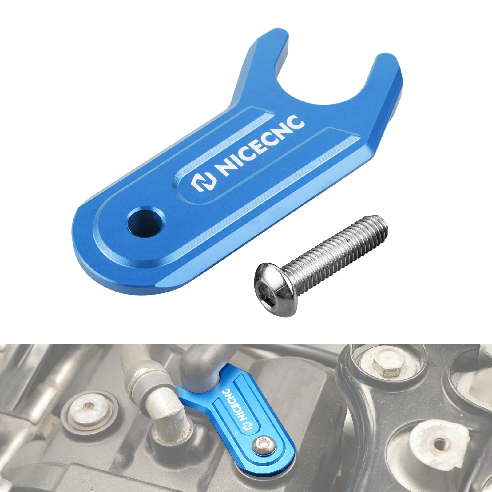 

For Yamaha YFZ450R 2009-2023 Spark Plug Boot Hold Down ATV YFZ 450R Billet Aluminum