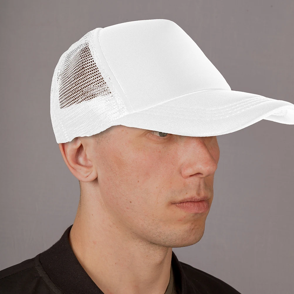 

Mesh Baseball Hat Blank Cap DIY Trucker Hats Bulk Sublimation Polyester Mesh Cap Heat Transfer Hat Fashion Hats Caps
