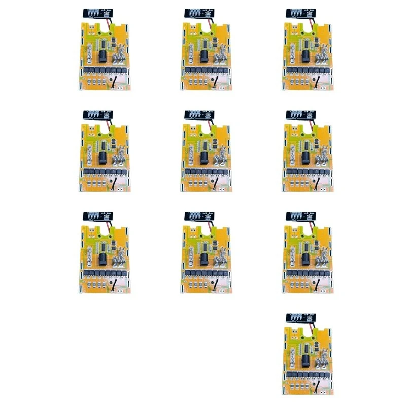 ABHU 10X For 18650 Battery Protection Board 21V 8MOS Temperature Controlled Battery Protection Board For