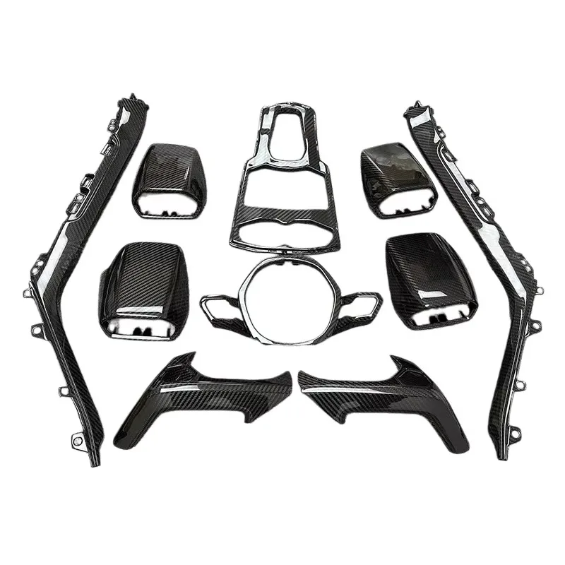 For Lamborghini Huracan LP580 2 LP610 Complete Dry Carbon Fiber Interior Decoration Assembly Racing Style Kit