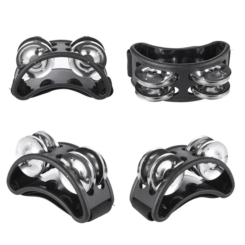 1pcs Foot Tambourine Bell Metal Ball Percussion Musical Drum Companion Accessories Musical Instrument