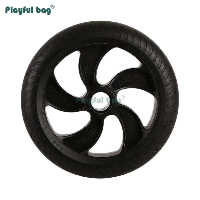 8 inch polyurethane wheel electric scooter accessories 200*36MM PU Wheels Wear-resistant solid perfusion mute wheel AMB161