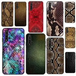 Snake Skin Case For Huawei P30 P20 P40 P60 Pro P Smart Nova 9 5T Honor Magic 5 Lite X8 X9a 50 70 Cover