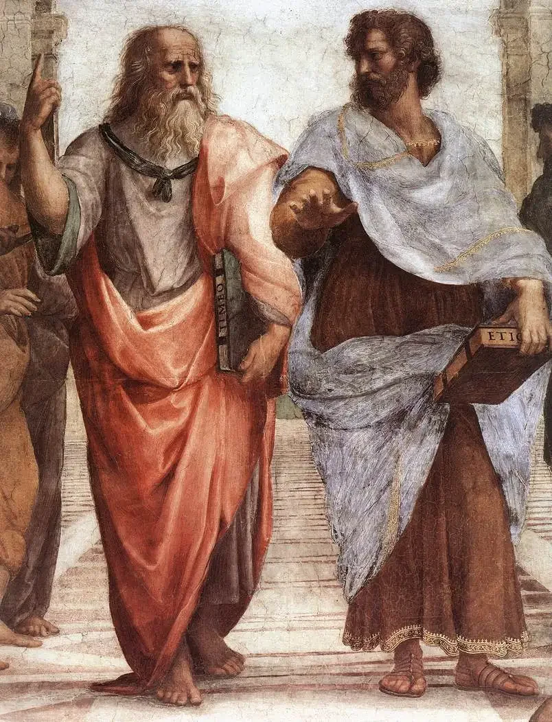 Summer Men Casual Fashion Plato And Aristotle Rafael's 