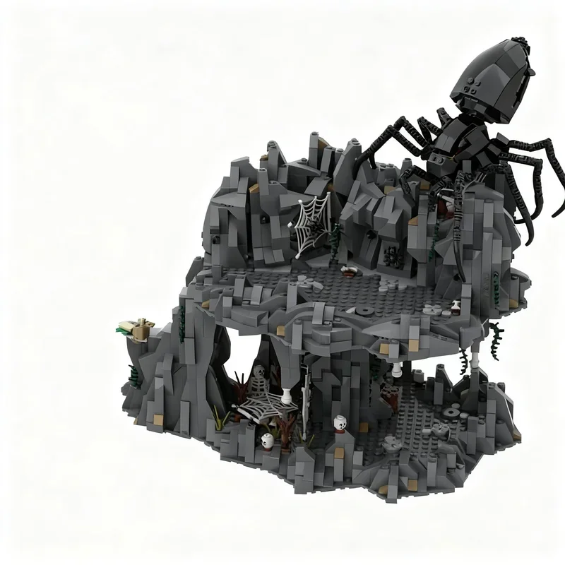 2261-teiliger MOC-Modellbausatz „Shelob aus dem Herr der Ringe“ – Kreatives Montage-Display für Zuhause, Dekoration und Geschenk