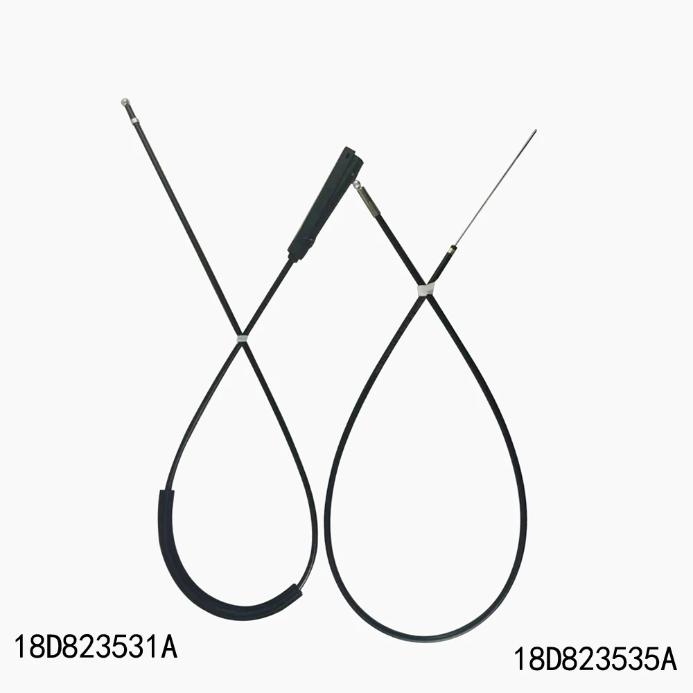 2Pcs Hood release cable For VW Lavuda 2008-2013 18D823531A 18D823535A
