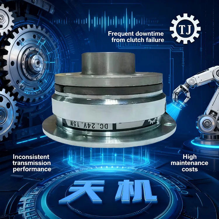 TLF جودة عالية لوحة واحدة جافة Ce مخلب معتمد 24 فولت الطرد المركزي الكهرومغناطيسي مخلب قرص واحد للفرامل الصناعية