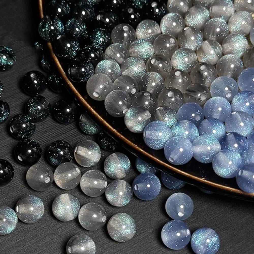 20-100 Sternförmige Funkelnde Harzperlen: DIY Schmuckherstellung, 8-10mm