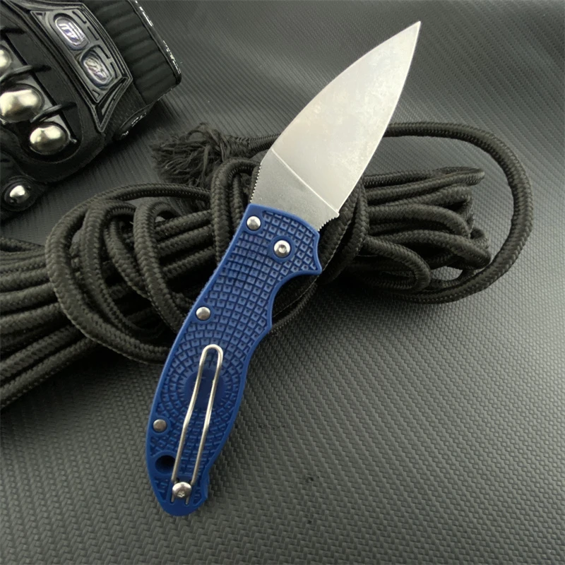 C101 Multi-color Nylon Fiberglass Handle Pocket EDC Multitools Folding Knife Suitable for Survival Hiking Fishing Utility Tools