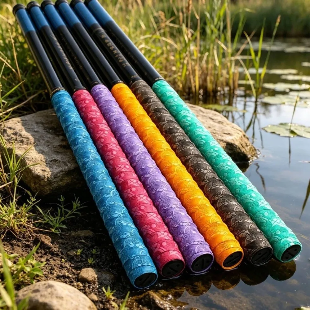 2M Badminton Handle Wrap Tape PU Embossing Badminton Racket Grips Wrap Anti-slip Sweat-Absorbent Fishing Rod Sweatband