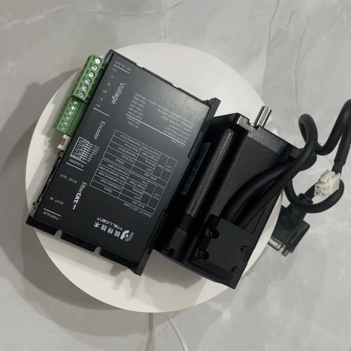 Imagem -03 - Motor de Passo de Circuito Fechado Nema 24 Fases 60 mm 22n.m4n.m com Driver de Passo de Circuito Fechado Ethercat Ect60 ou Freio um Kit