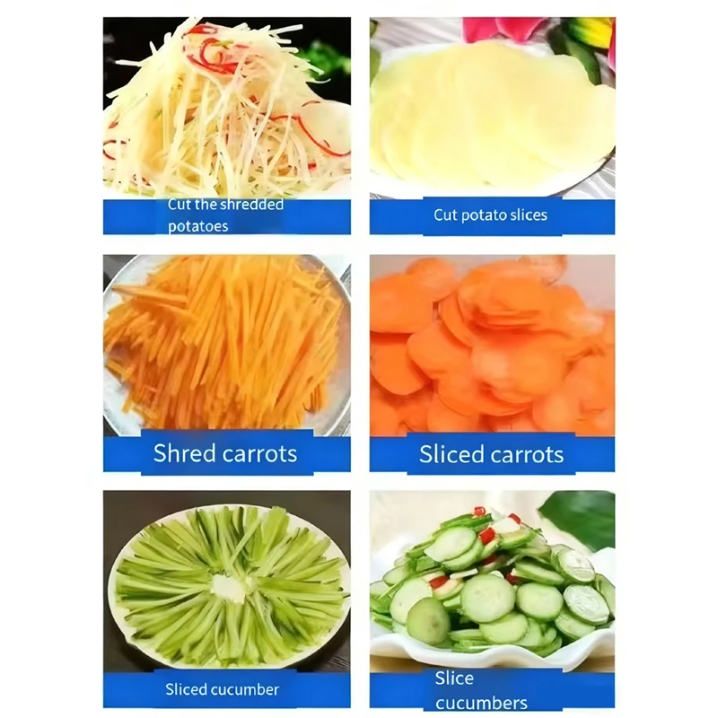 Vegetable Cutting Machine Electric Potato Cutter Onion Slicer Machine Commercial Automatic Vegetable Cutter