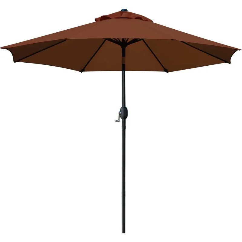 9' Patio Umbrella Outdoor Table Umbrella with 8 Sturdy Ribs