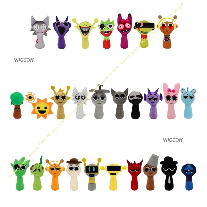 Cosplay Costume Sp Cute run Plush Music Dolls Red Toys Pink Blue Oren Raddy Clukr Vineria Gift Birthday Christmas Halloween Set view 2