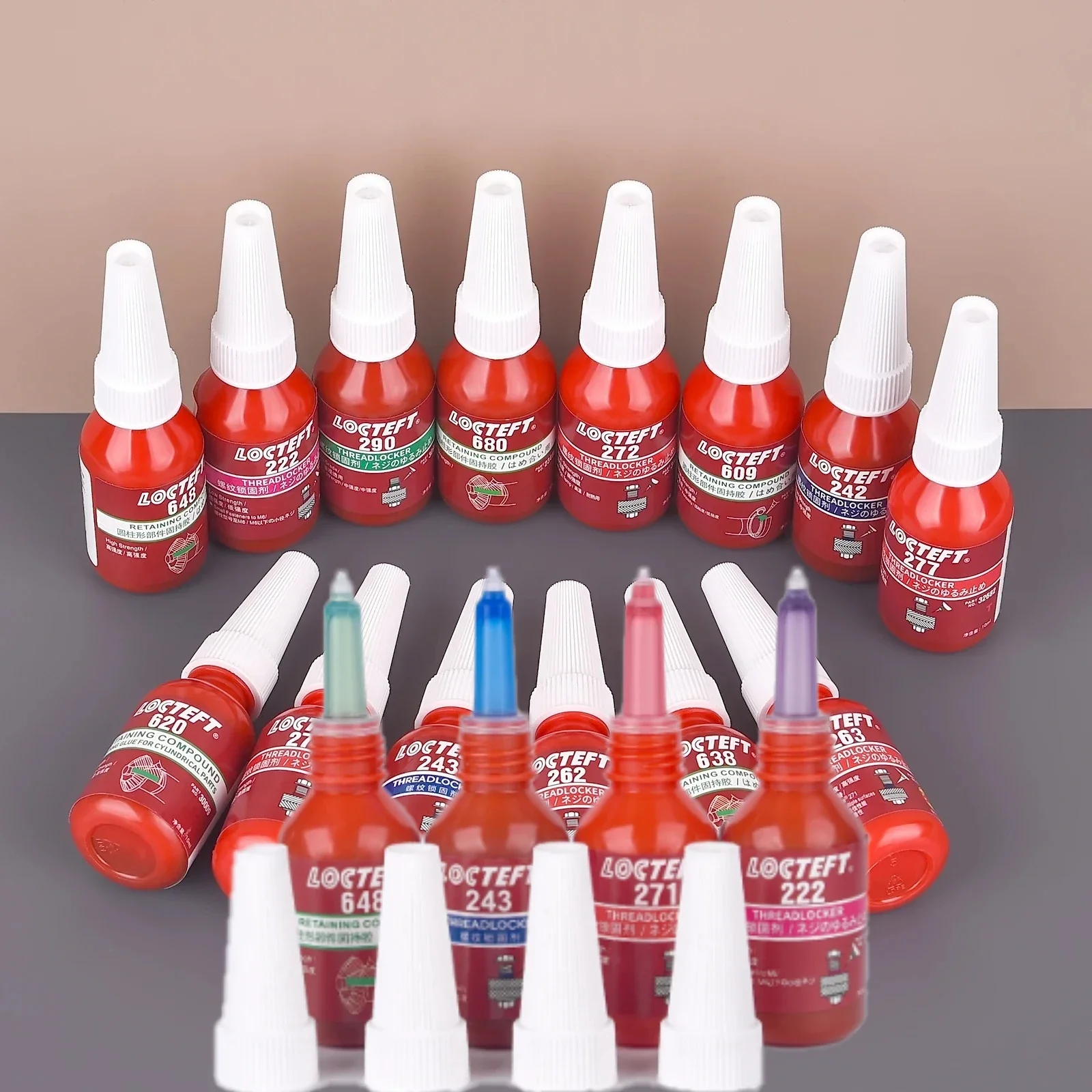 10ML Threadlocker Screw Glue Anti-Loose Glue Adhesive 222 242 243 262 263 271 272 277 609 Quickly Cured Thread Locking Agent