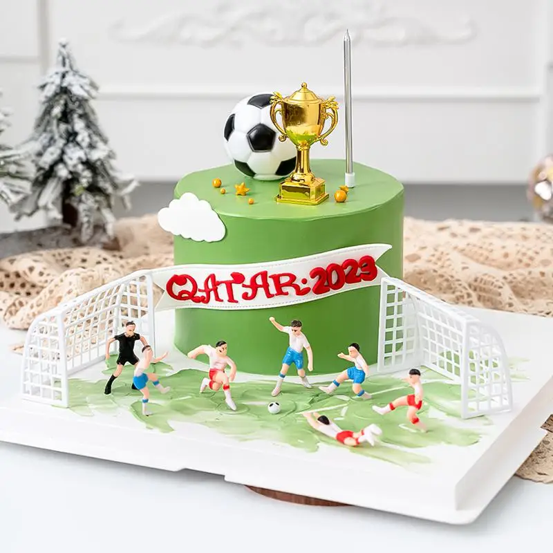 Fußball Fußball Kuchen Topper Geburtstag Junge Kuchen Topper Baby Dusche Alles Gute zum Geburtstag Party Dekor Sport Party Supplies Kuchen Zubehör – Detail 1