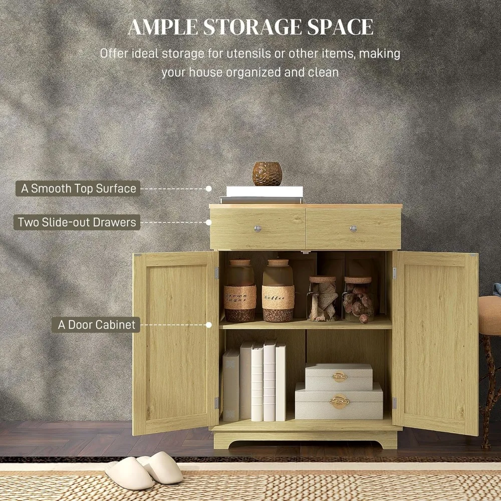 خزانة تخزين المطبخ الحديثة مع سطح طاولة من الخشب الصلب، وخزانة بار القهوة تتميز بدرجين وأبواب وأرفف قابلة للتعديل