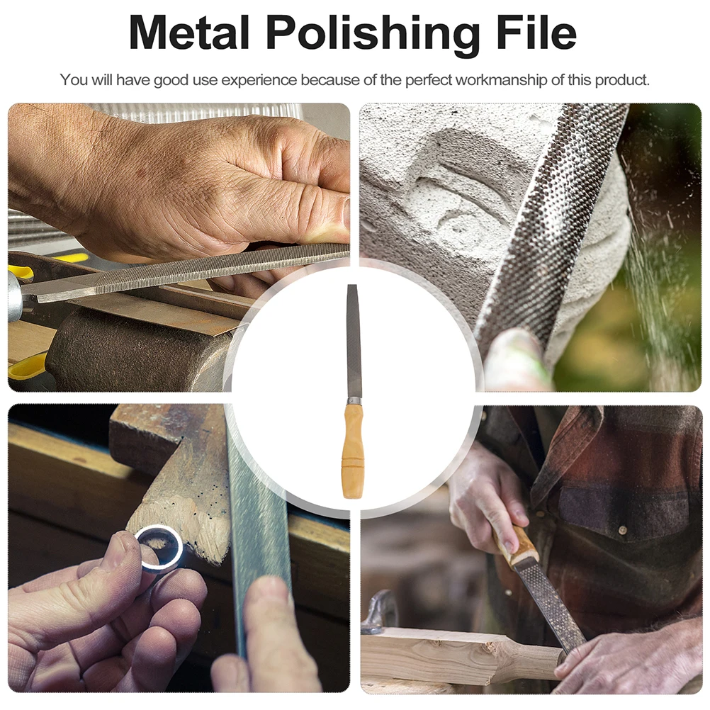 

1pc Glasses File Repair Tool Diamond Coated Wood Handle For Metal Polishing Work Glasses Accessories Practical Kit Adjustment