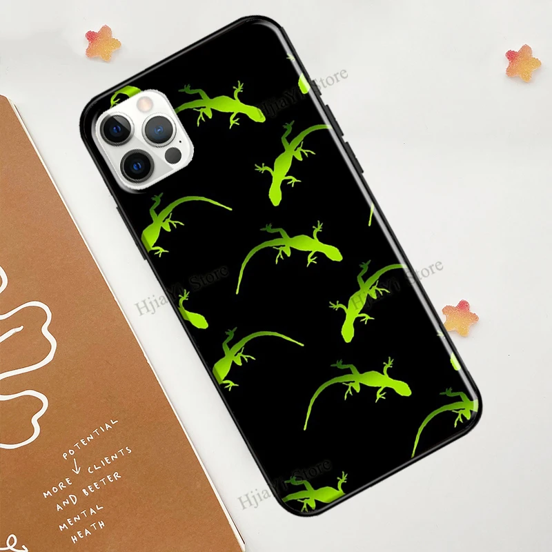 Lizards Geckos Case For iPhone 11 Pro Max XS X XR 8 7 Plus SE 2020 Funda For iPhone 13 Pro Max 12 mini