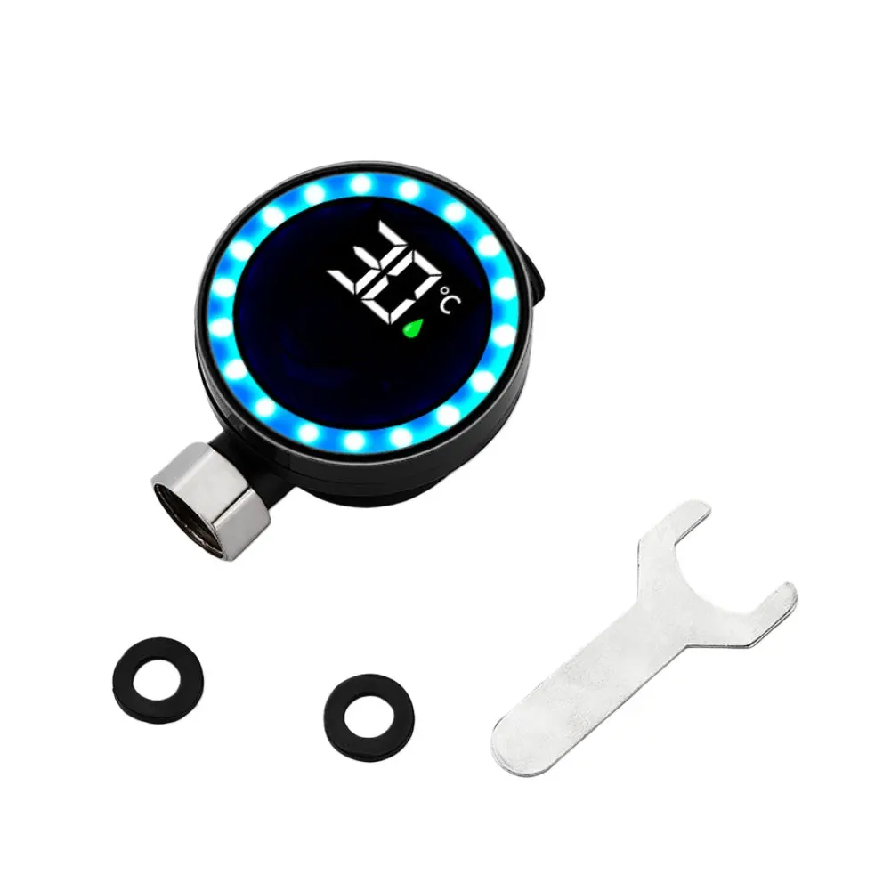 Color Changing Thermometer Home Shower Thermometer Easy Installation Intelligent Temperature Display 69 X 93mm