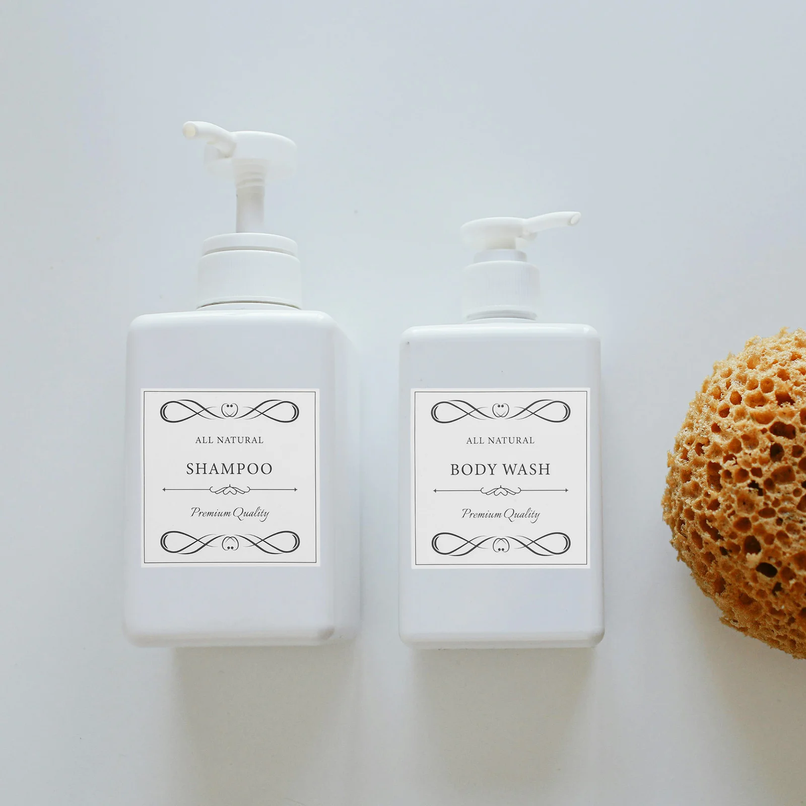 6 Sheets Hand Bottle Sticker Waterproof Labels for Bottles Soap Shampoo Conditioner Stickers Body Wash Etc Travel