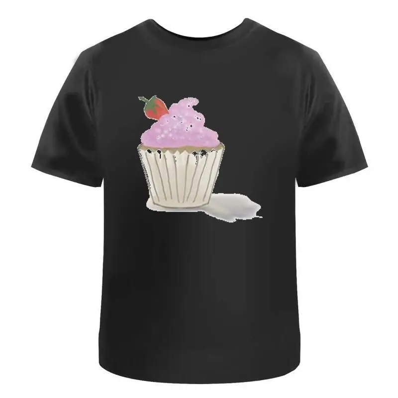 Strawberry Cupcake' Cotton T Shirt Ta038911