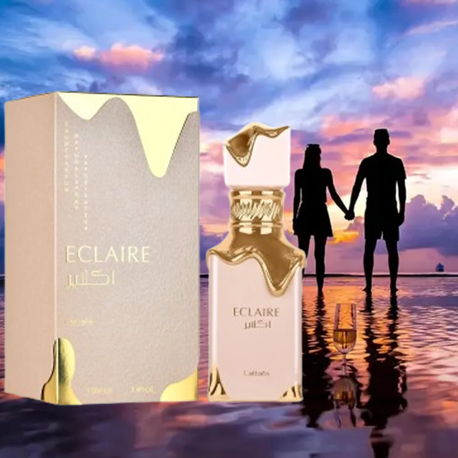 Lattafa Eclaire - Vaniglia, Caramello, Dolce, Floreale - Eau De Parfum Fragranza Lunga Durata Per Donna, 3,40 Onze / 100 Ml