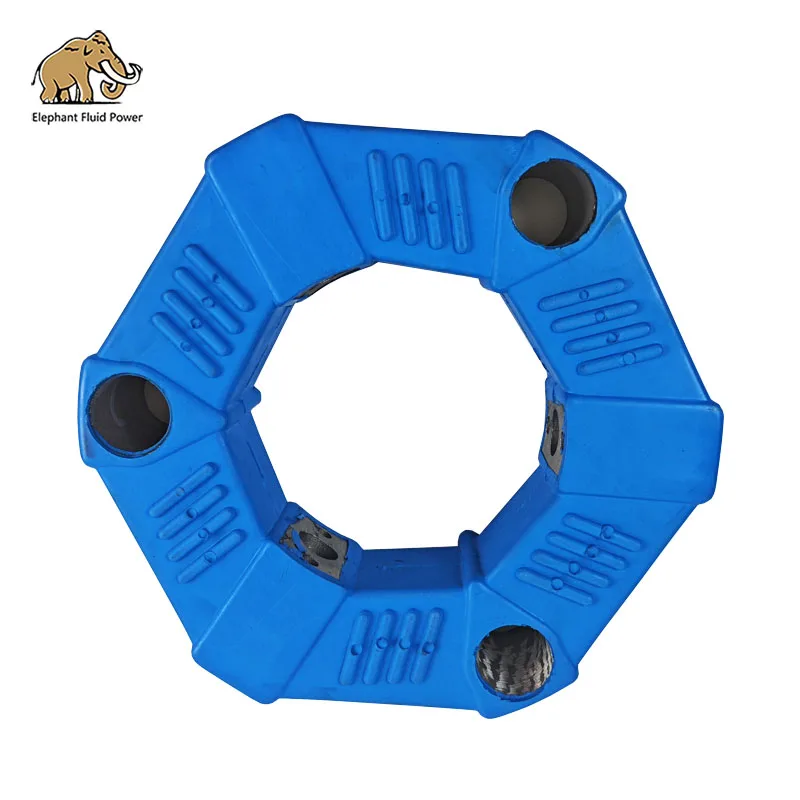 

Excavator Hydraulic Pump Parts Coupling Flexible Rubber Coupling 90A Blue