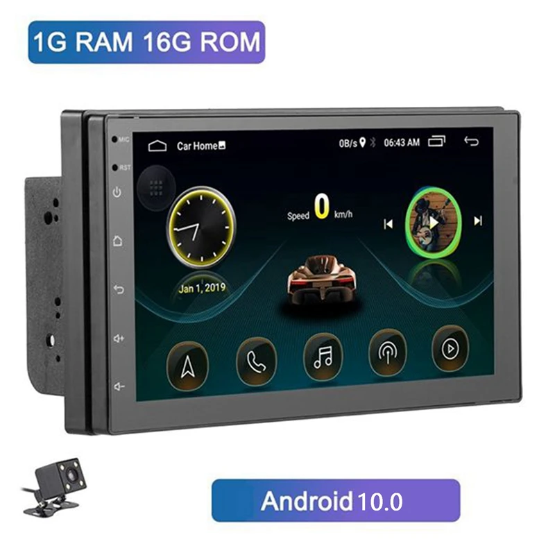 

2Din Android 10.0 Universal Car Multimedia MP5 Player GPS Navigation 7 Inch HD Contact Screen Car Stereo Radio