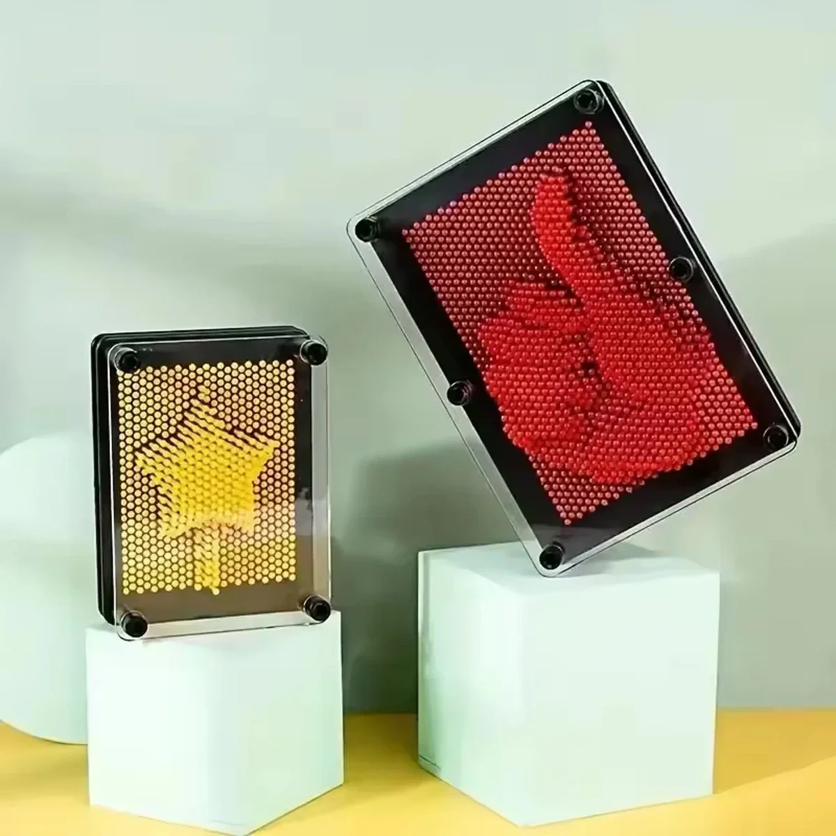 

3D Clone Metal Pin Antistress Art Clone Hand Shape Model kid Toys Pinscreen Needle Board Sculptures Painting Carving Pinart Gift