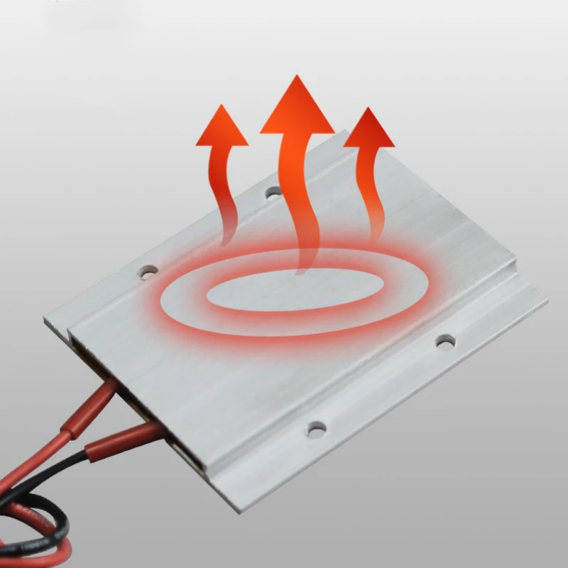 60/80/100/120/150 Degrees 220V Constant Temperature Ceramic Aluminum Heater PTC Heating Plate Element Shell thermistor 77*62mm