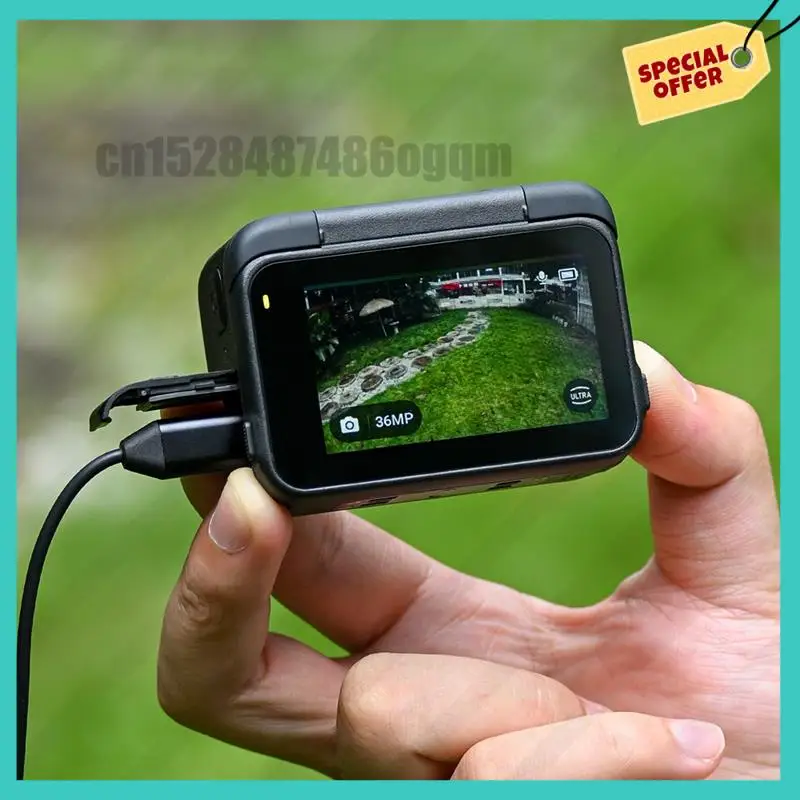 -ABJZ Condenser Lavalier Microphone For Insta360 Ace/Ace Pro/Ace Pro 2 Collar Clip Microphone