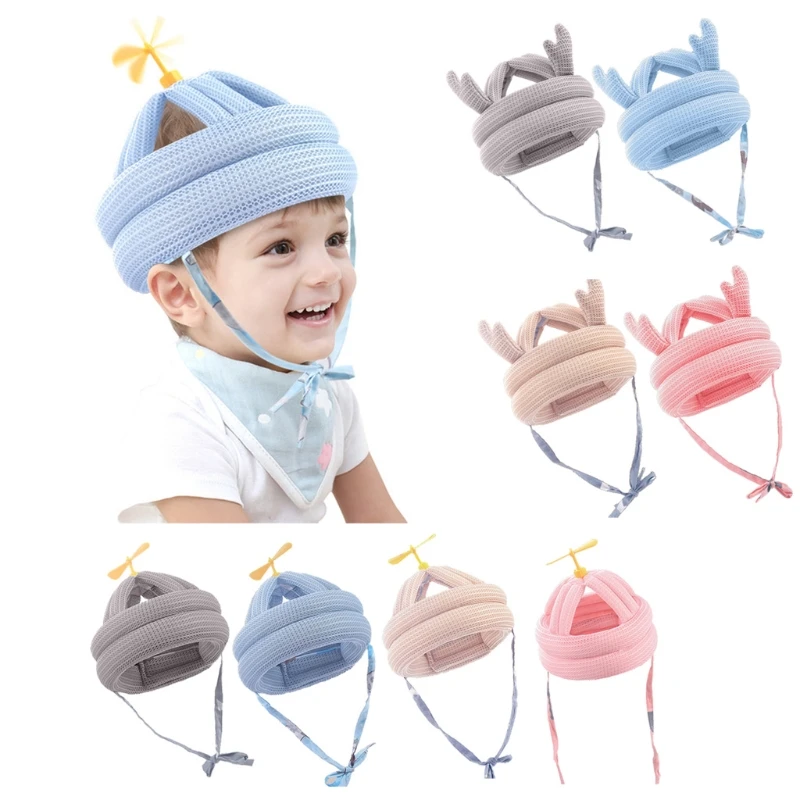 Baby\'s Drop-resistant Helmet Protective Pad Baby Learn to Walk Children Toddler Head Cap Anti Collision Hat Soft Cap